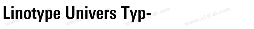 Linotype Univers Typ字体转换